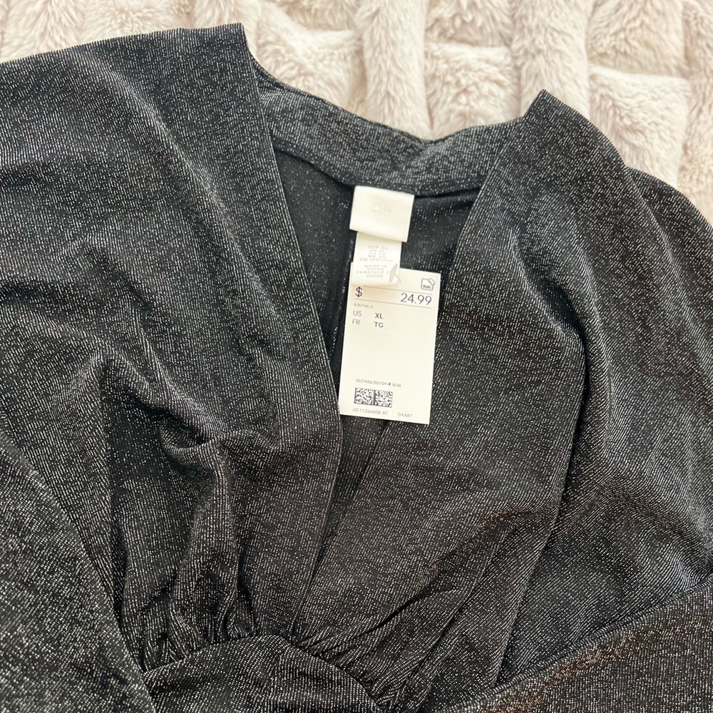 Black & Silver Shimmer Dress